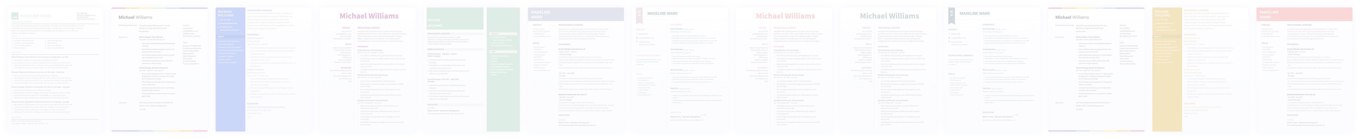 resume skins