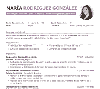 Formatos de CV