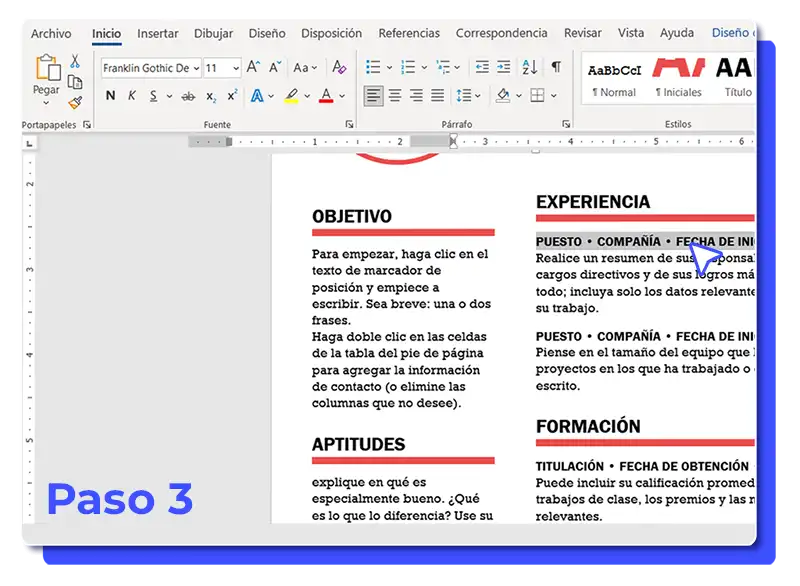 plantilla word curriculum - captura del proceso 3