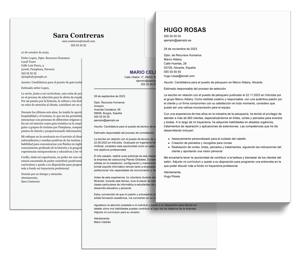 como escribir carta de presentacion