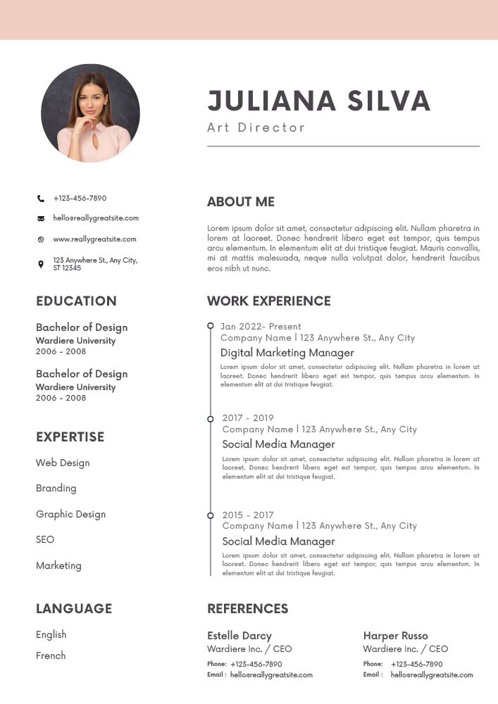 plantillas de cv gratis en canva